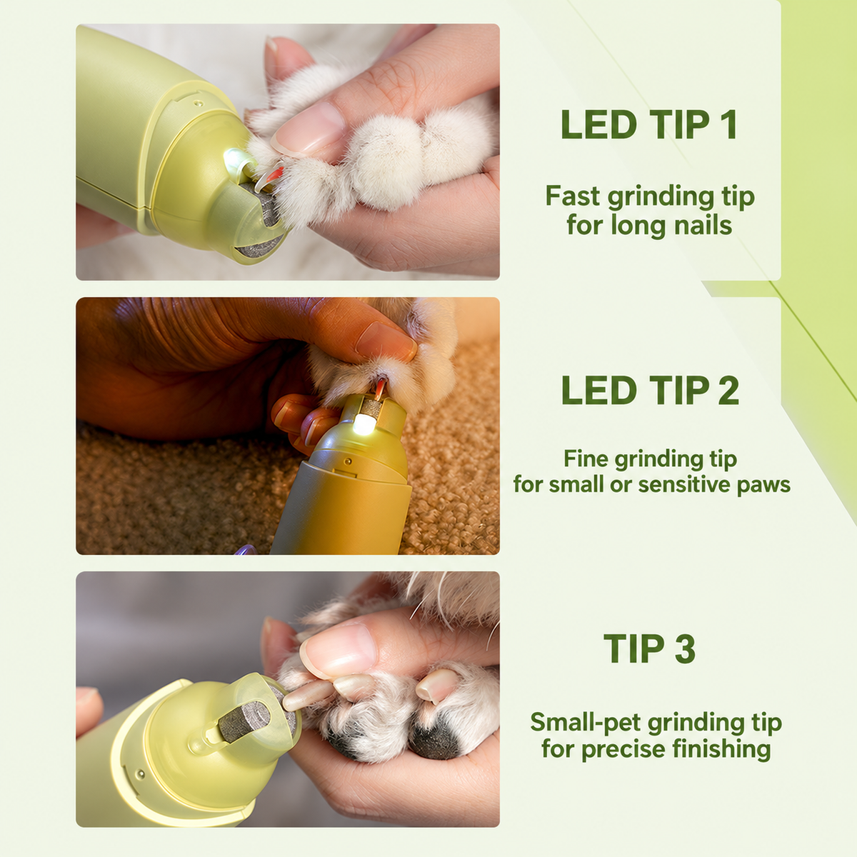 Banana LED Pet Nail Grinder translated detail module 07