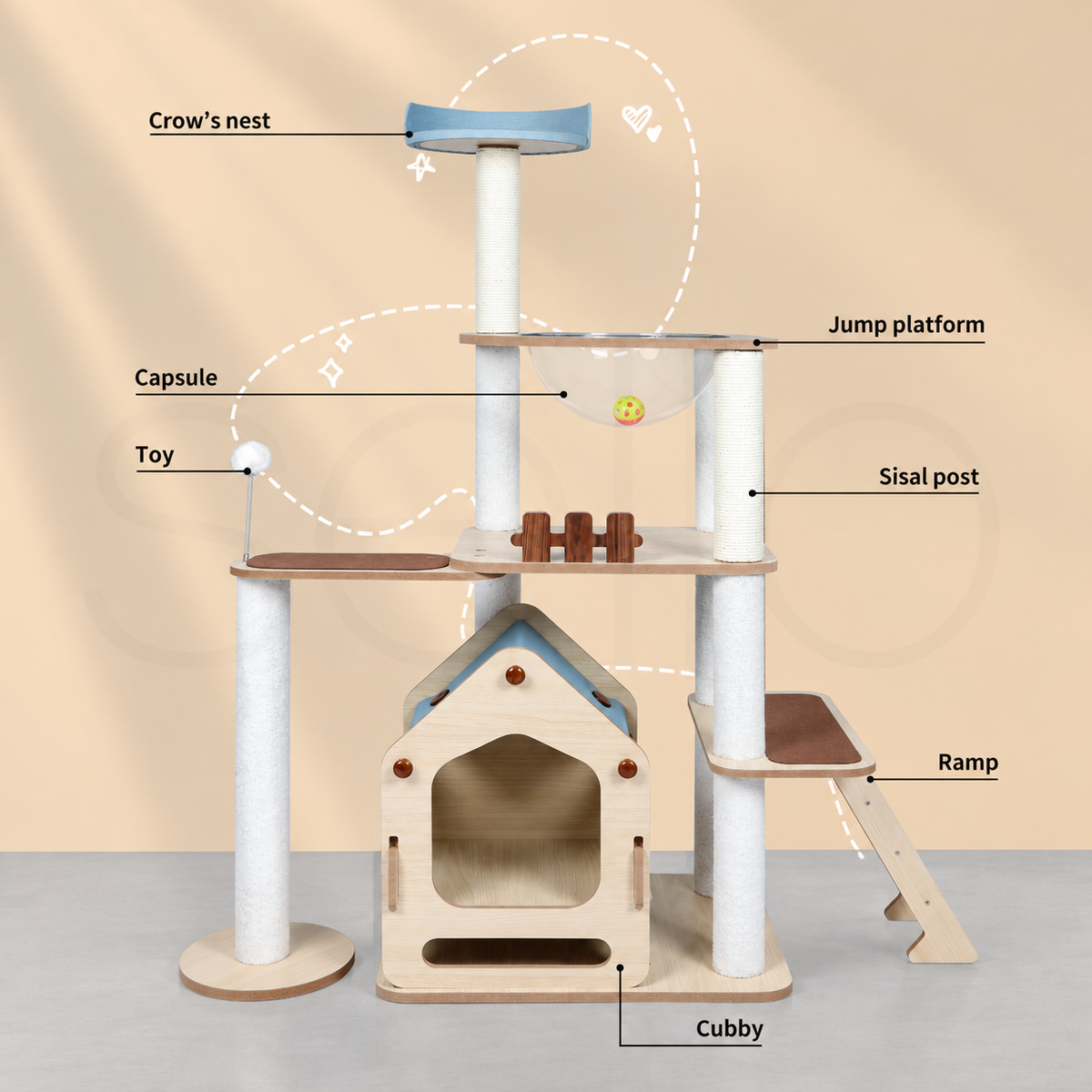 Corrected v4 | Destiny Pet Windmill Cat Condo | source image 08 | FULL_FRAME_OUTPAINT | content complete