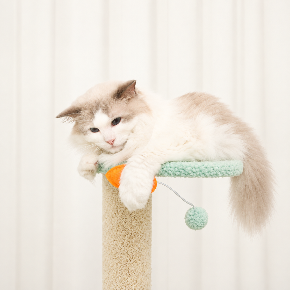 Corrected v3 | Destiny Pet Pink Forest Cat Tree | source image 08 | OUTPAINT | content complete