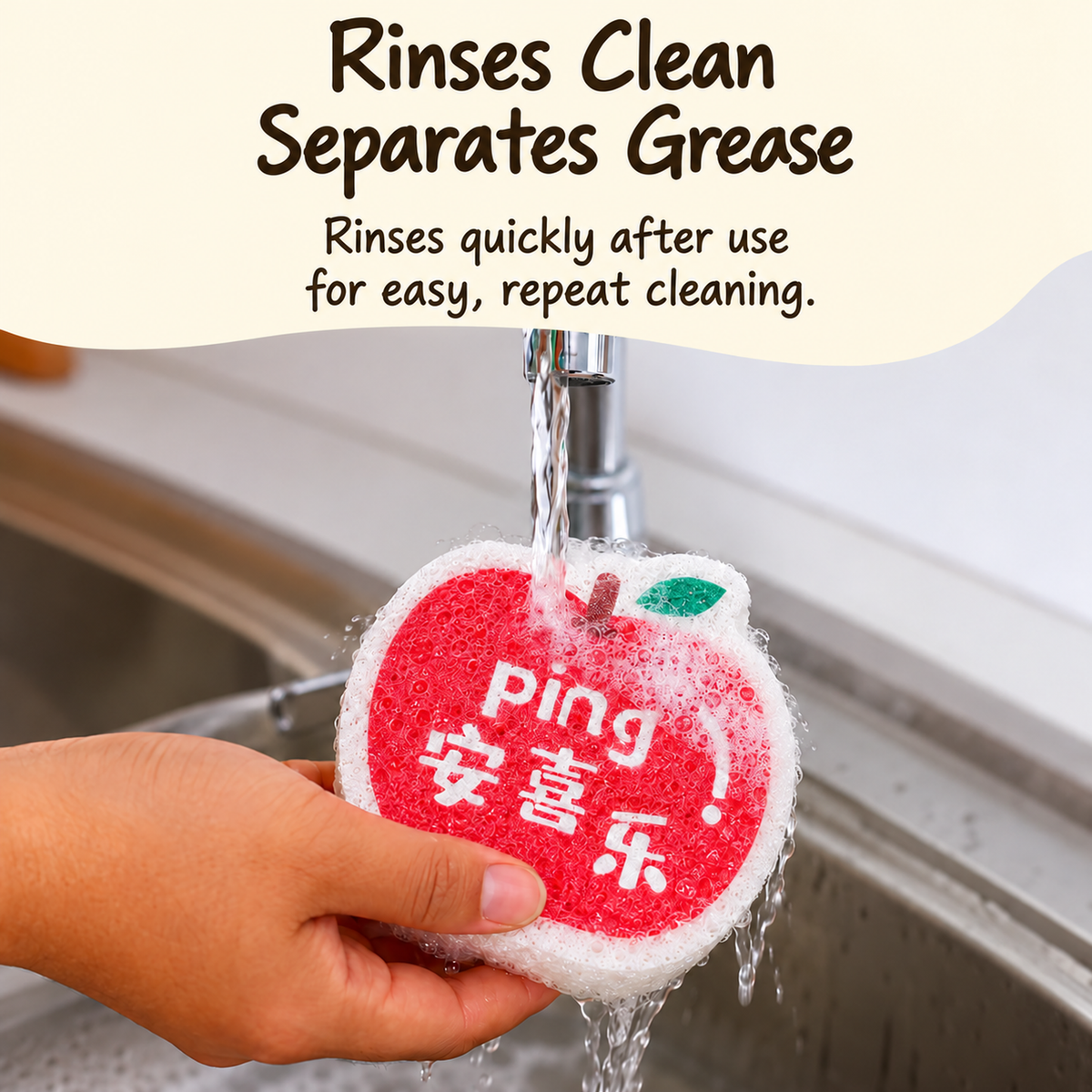 TRANSLATED-20261026-source-10 | Cellulose pulp scrubber rinsed clean under running water