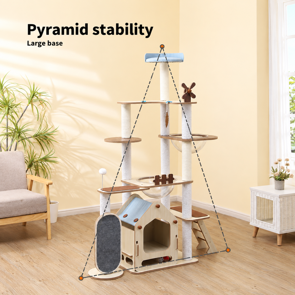 Corrected v4 | Destiny Pet Windmill Cat Condo | source image 12 | FULL_FRAME_OUTPAINT | content complete