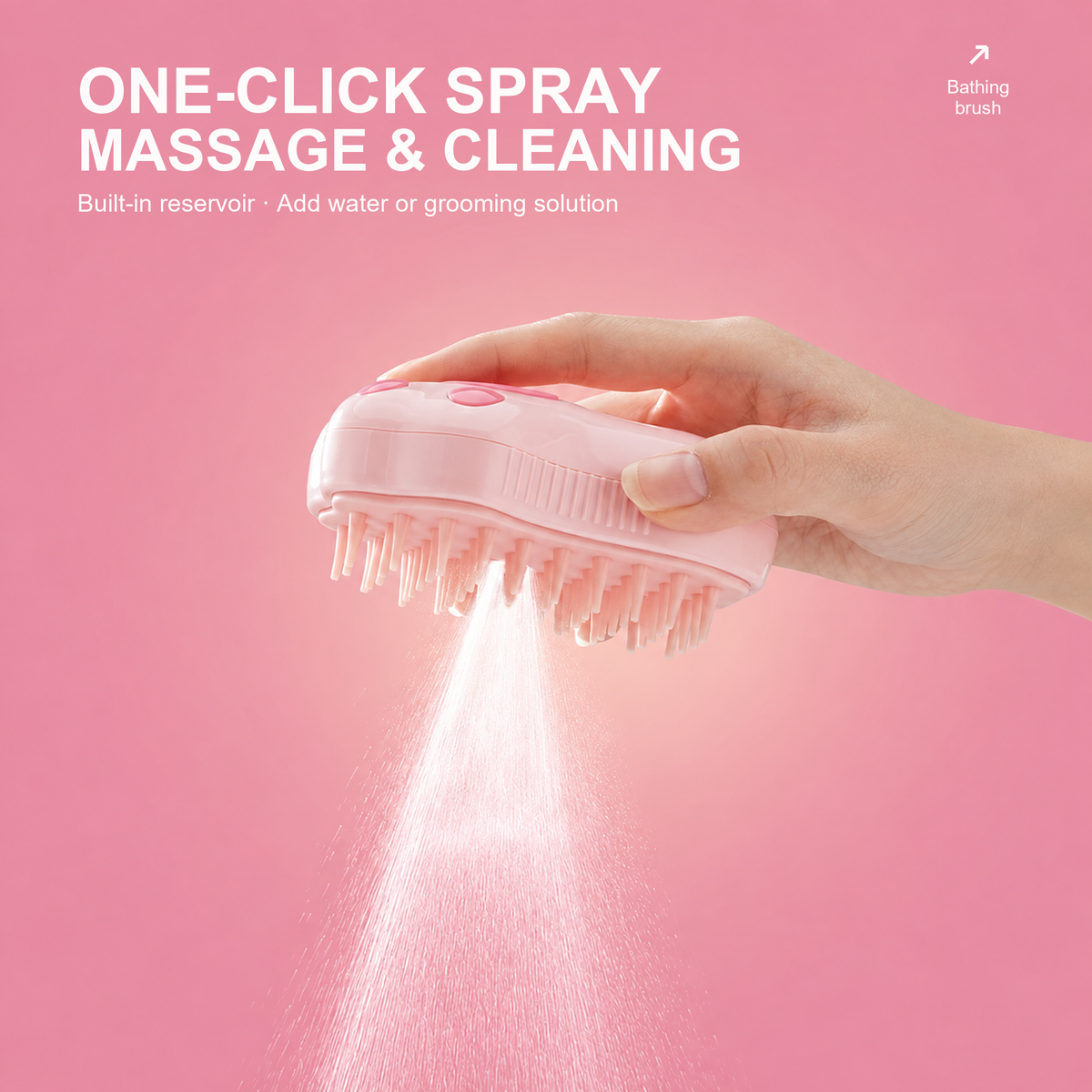One-click spray cat bathing brush with built-in reservoir | Latest translated correction | Effective 1x1 | 20261005