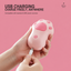 Pink cat-paw brush connected to a USB charging cable | Latest translated correction | Effective 1x1 | 20261005