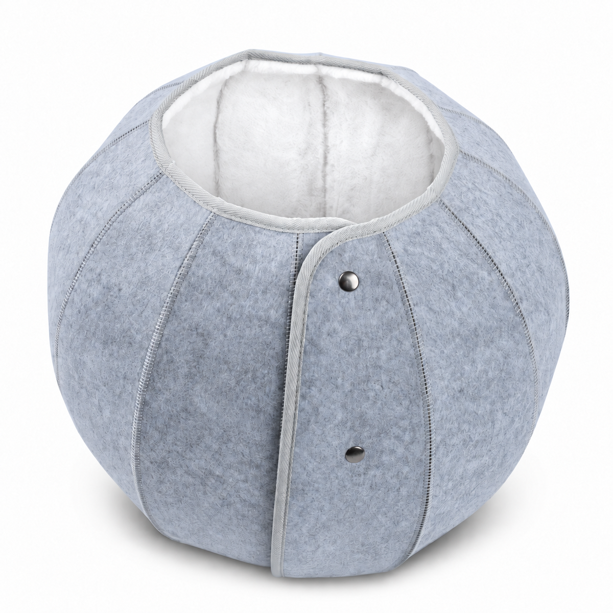 K.1 D.Ball Cat Bed - White lining clean white SKU image [Gallery: Variant White]