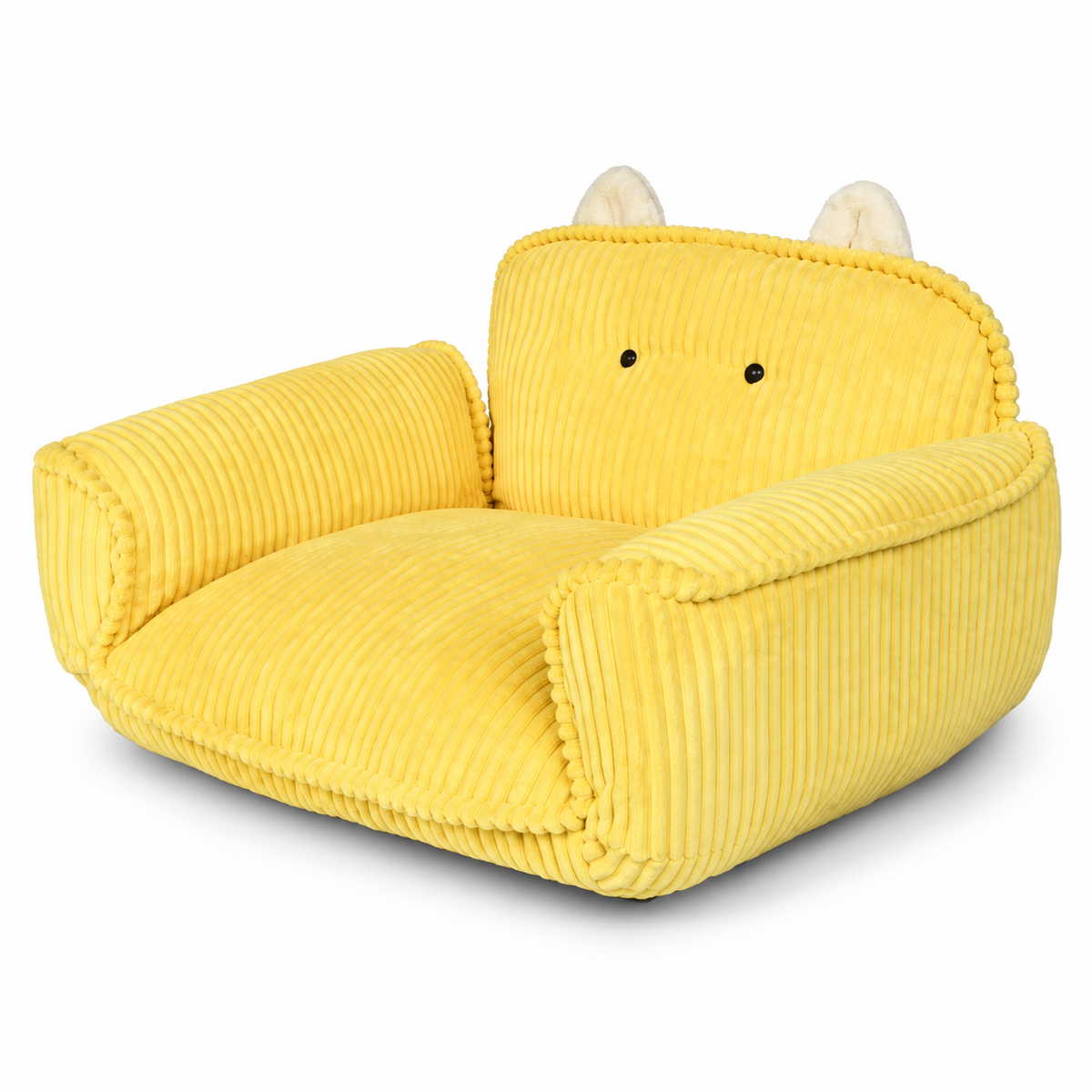 K.1 Audrey Pet Sofa - Lemon Yellow clean white SKU image [Gallery: Variant Yellow]