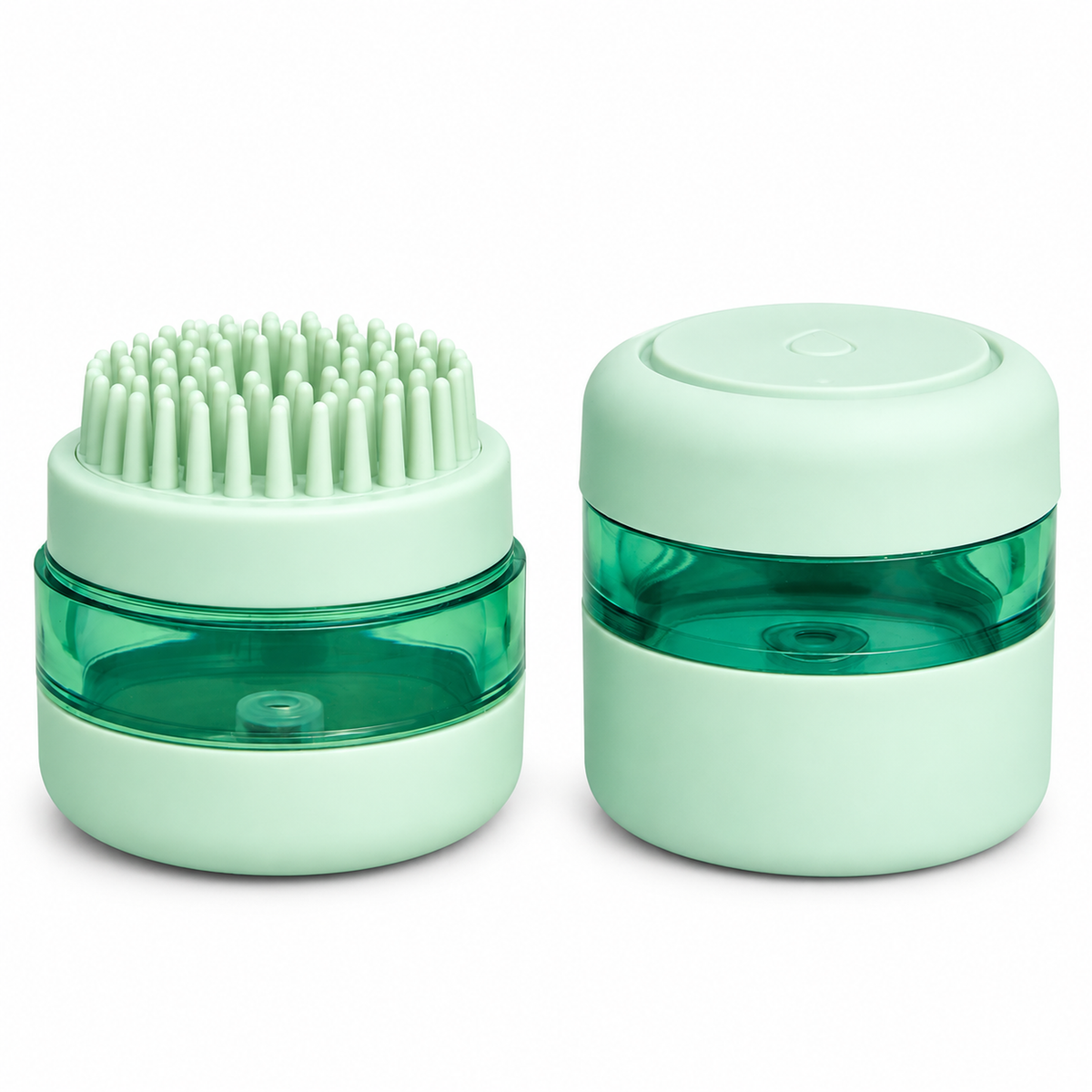 VETRESKA Pet Spa Massage Brush SKU two-tone green product packshot