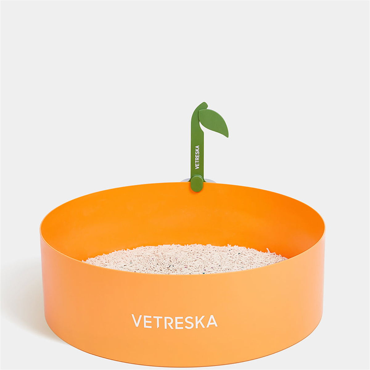 VETRESKA Tangerine Cat Litter Box - alternate front view [Gallery: Shared]
