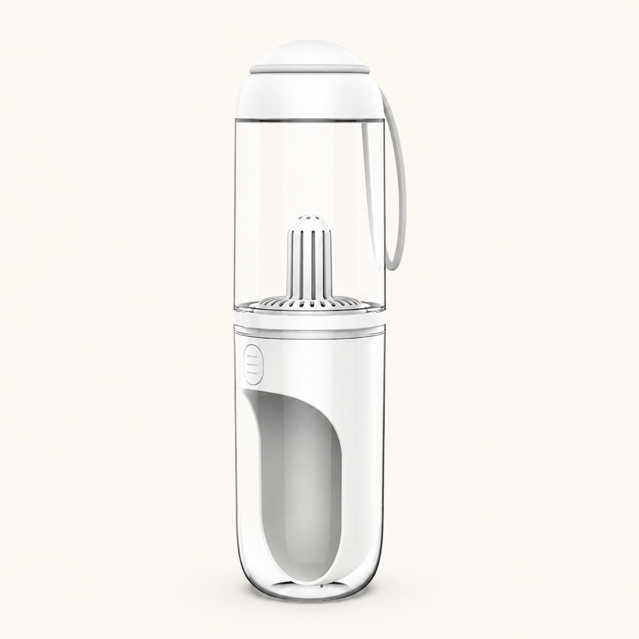 Aiwo 330 mL pet travel water bottle in White with improved edge visibility [Gallery: White]