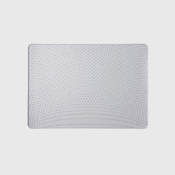 Top view of a grey Pidan silicone cat litter mat
