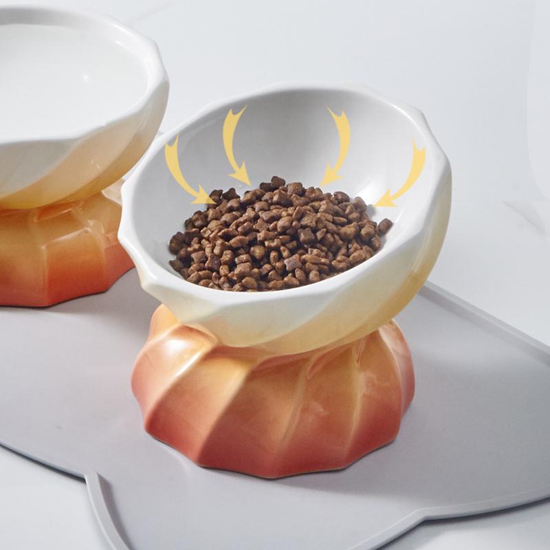 Hocc Candy Porcelain Pet Blow 马卡龙色糖果渐变陶瓷宠物平口碗汤碗 - Destiny Pet