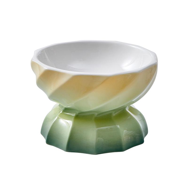 Hocc Candy Porcelain Pet Blow 马卡龙色糖果渐变陶瓷宠物平口碗汤碗 - Destiny Pet