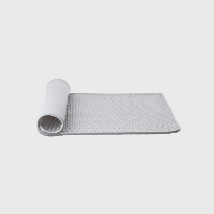 Pidan silicone cat litter mat rolled for compact storage