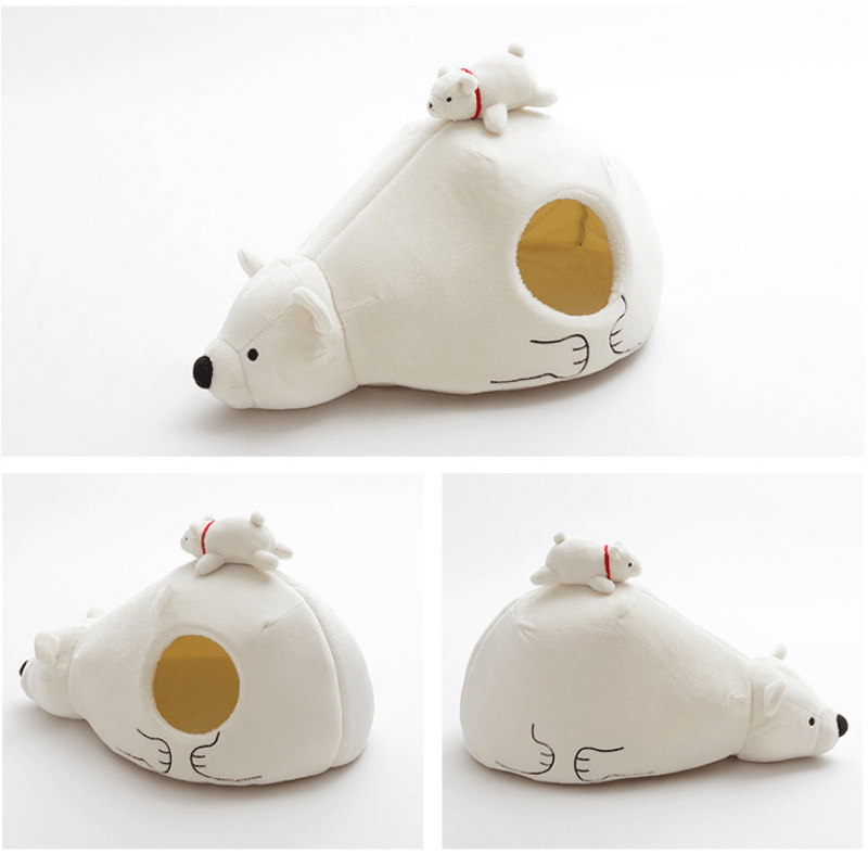 Fukufuku Polar Bear Flat Pet Bed product detail image 7