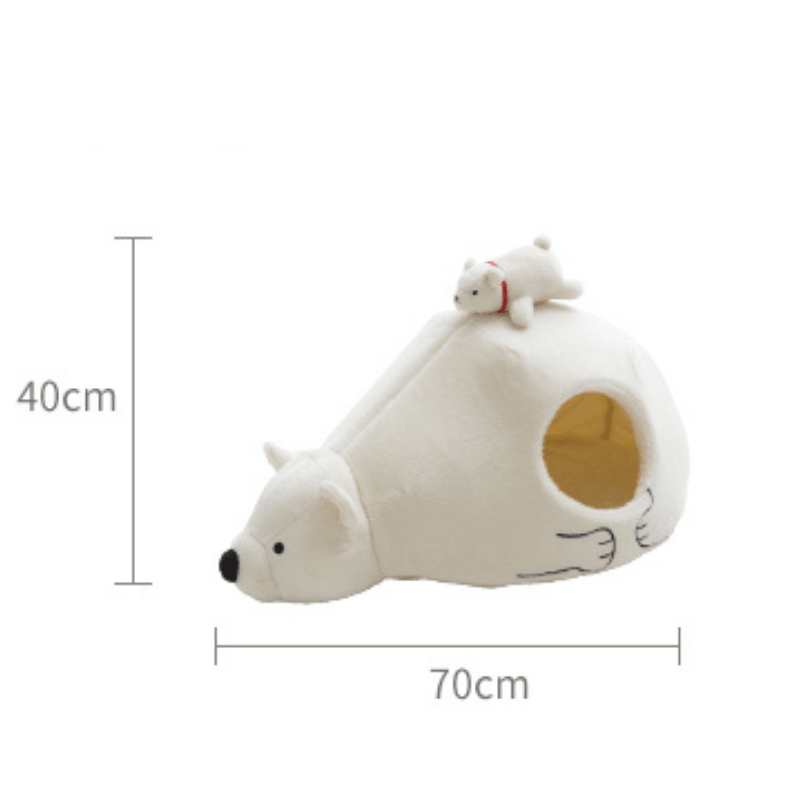 Fukufuku Polar Bear Flat Pet Bed product detail image 8