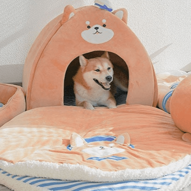 Fukufuku Navy Shiba House Pet Bed 福福小九海军柴犬房 - Destiny Pet