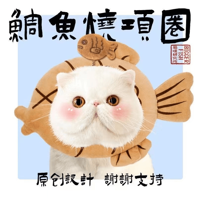 Bigger Fish taiyaki cat Elizabeth collar - original product image 1
