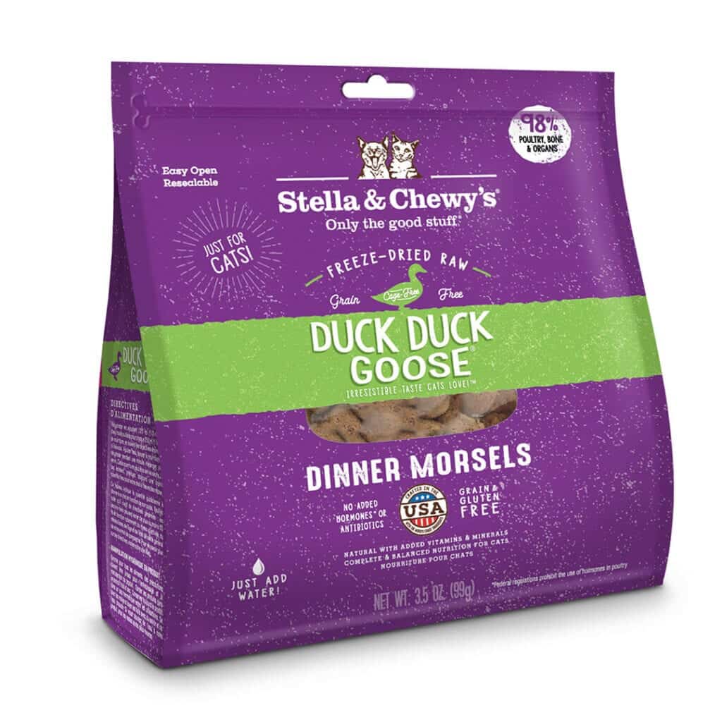 Stella&Chewy's Freeze Dried Raw DUCK DUCK GOOSE FREEZE-DRIED RAW DINNER MORSELS - Destiny Pet