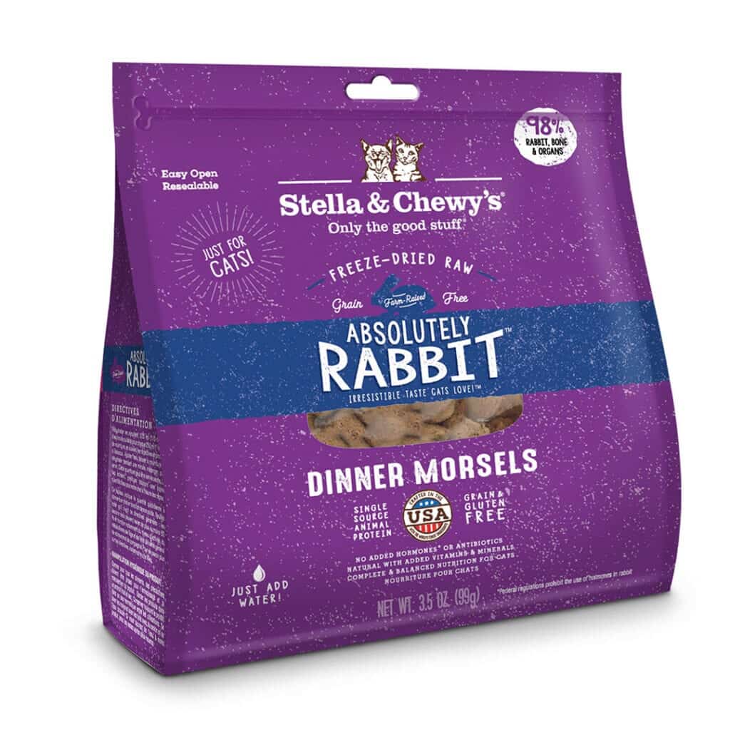 Stella&Chewy's Freeze Dried Raw ABSOLUTELY RABBIT FREEZE-DRIED RAW DINNER MORSELS - Destiny Pet