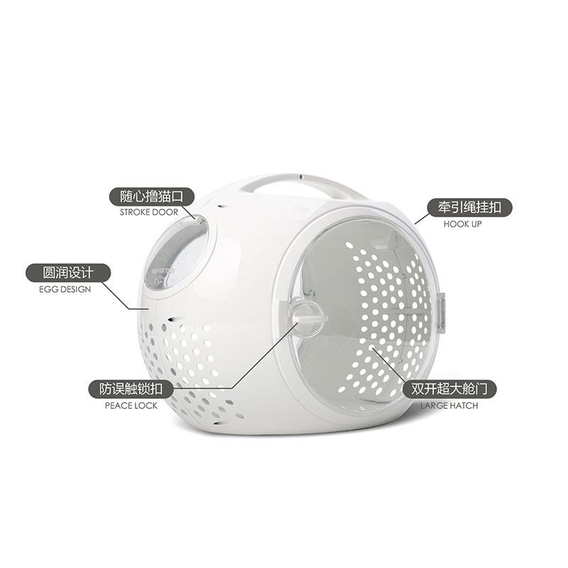 Wulee Space Bag pet carrier feature diagram [Gallery: Detail]