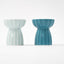PIDAN Cherish green and blue cat bowls front view